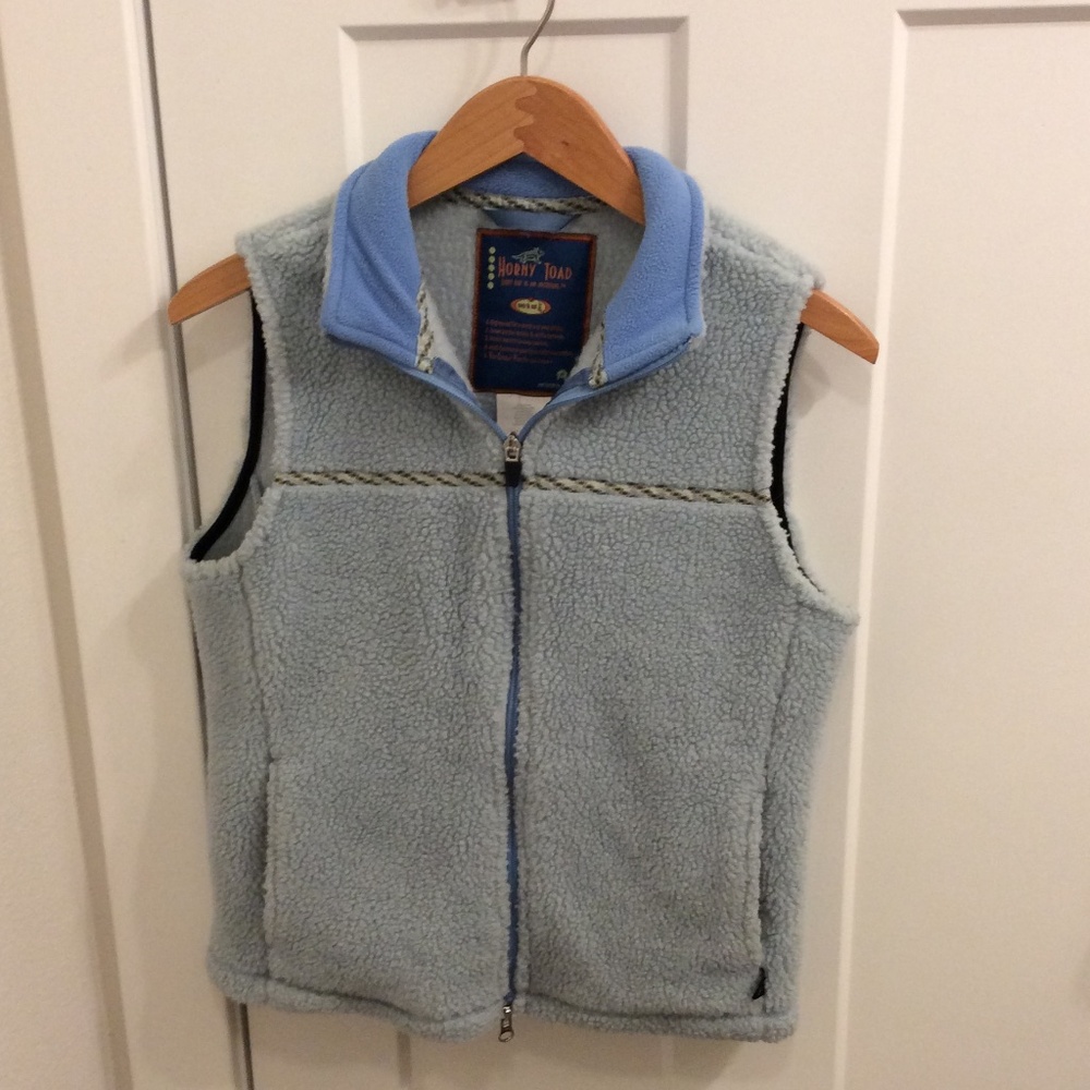 Horny Toad high pile fleece vest W's Medium - Light Blue
